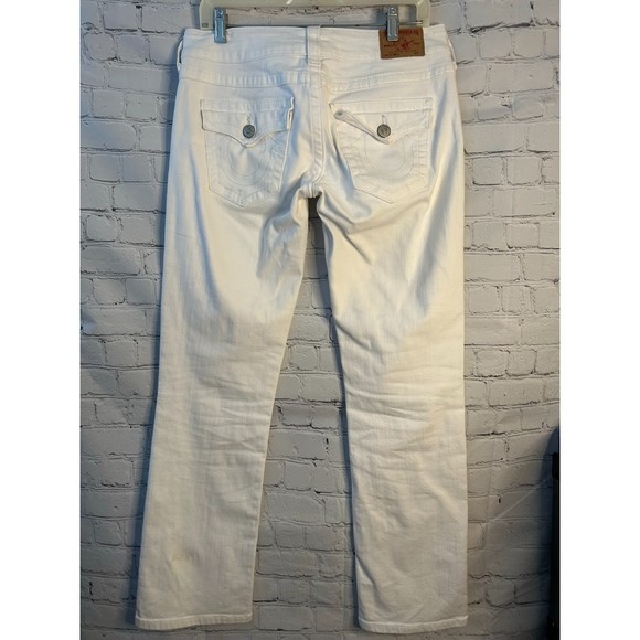 Women's True Religion Billy White Demin Jeans. SZ 30. - Picture 2 of 4